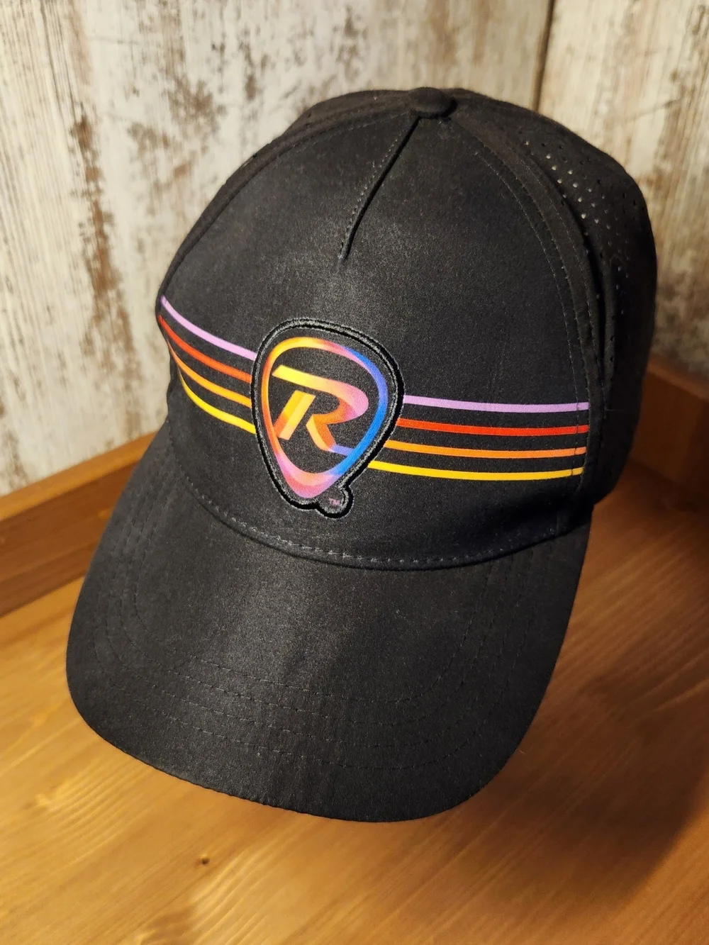 Boco Gear Rock N Roll Marathon Mesh Back Run Hat Cap w/ Multicolor 'R' Emblem